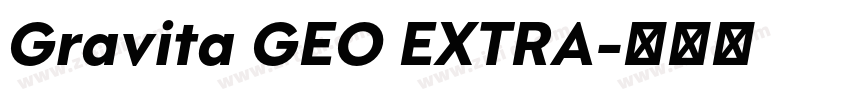 Gravita GEO EXTRA字体转换